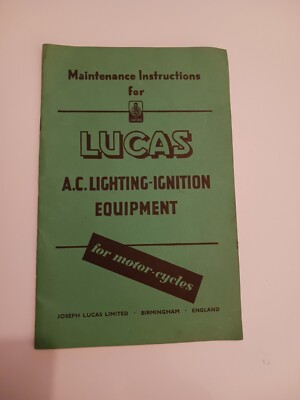 Vintage Lucas A.C. Beleuchtung Zündgerät für Motorräder