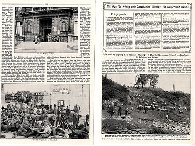 Die erste Besetzung von Reims Kriegsbericht von Prof.Dr.G.Wegener 1914