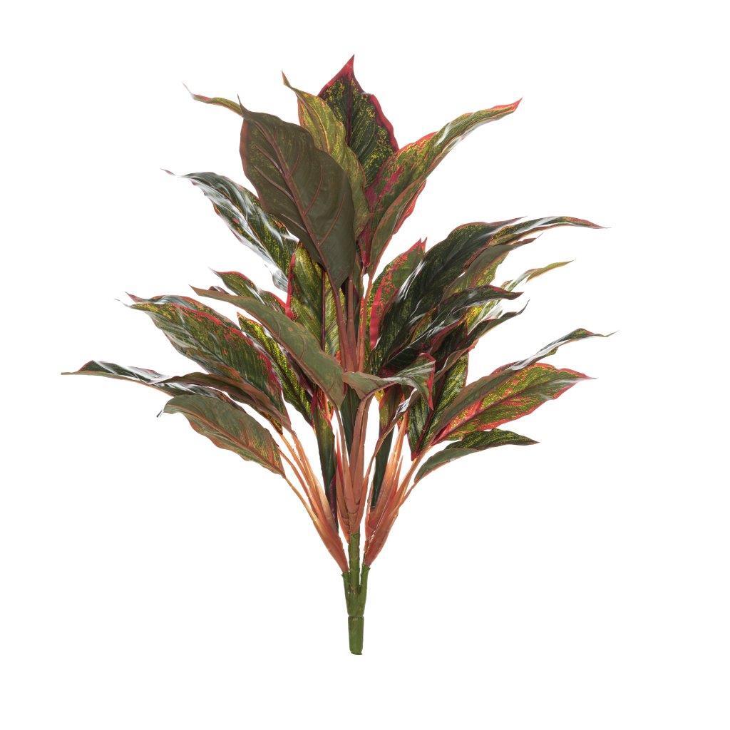 Rogue Artificial Plants Fake Leaves Calathea Bush Greenery Home Office