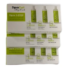 Deva Curl Deva 3-Step Introductory Kit (3pcs | 30mL/1oz) NEW; LOT OF 3
