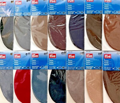 Prym 2 Stück Velours Leder Imitat Patches Flicken 10x14cm 15 Farben aufbügeln