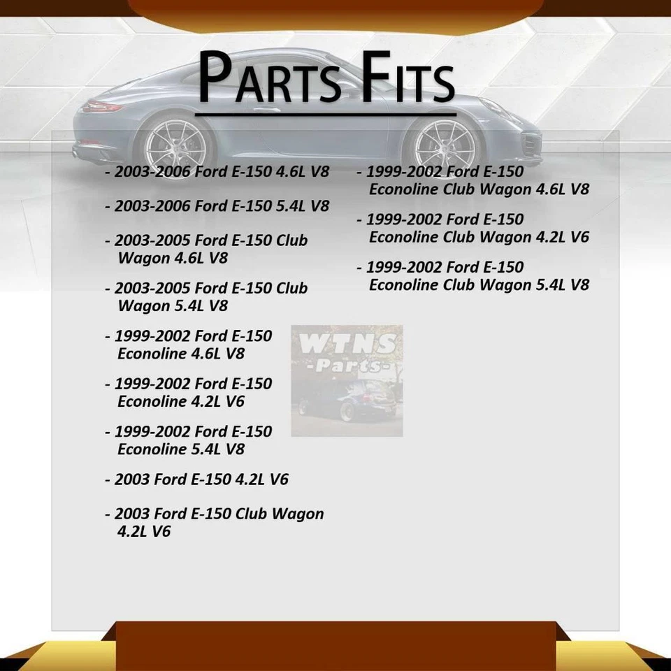 Front ABS Wheel Speed Sensor 2PCS For 2003 2004 2005 Ford E-150 Club Wagon 4.6L - Image 2 of 4