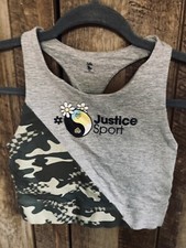 Justice Sports Bra Size 34 With Removable Pads