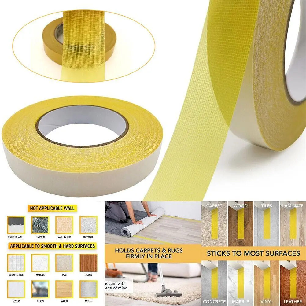 Extra Strong Double Sided Carpet Tape Multi-Purpose 10--20 Heavy m Duty N9A3