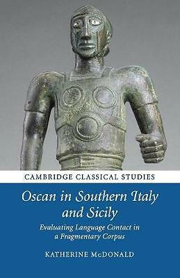 Oscan in Southern Italy and Sicily McDonald Paperback Cambridge University Press