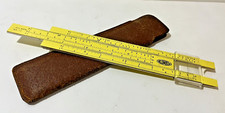 VINTAGE SLIDE RULE ACUMATH NO. 12 WITH SHEATH MADE IN USA JT17