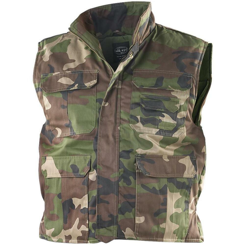US三軒茶屋Tiger Stripe Camo Hunting Vest Vintage 80s Tactical Military Army Vest Mens Small Green
