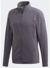 adidas Terrex Fleece Jacket Mens - Zip Pockets - Grey - Outdoor - All Sizes