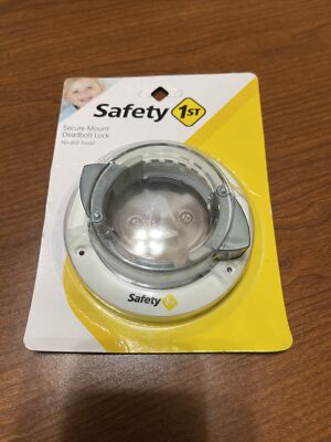 Safety 1st White Plastic Secure Mount Deadbolt Lock HS162 Safety 1st HS162