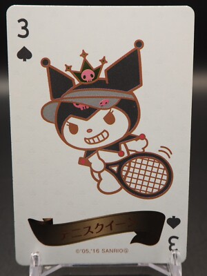 Kuromi 3 Spade Sanrio Queen Card Playing cards Japan D340