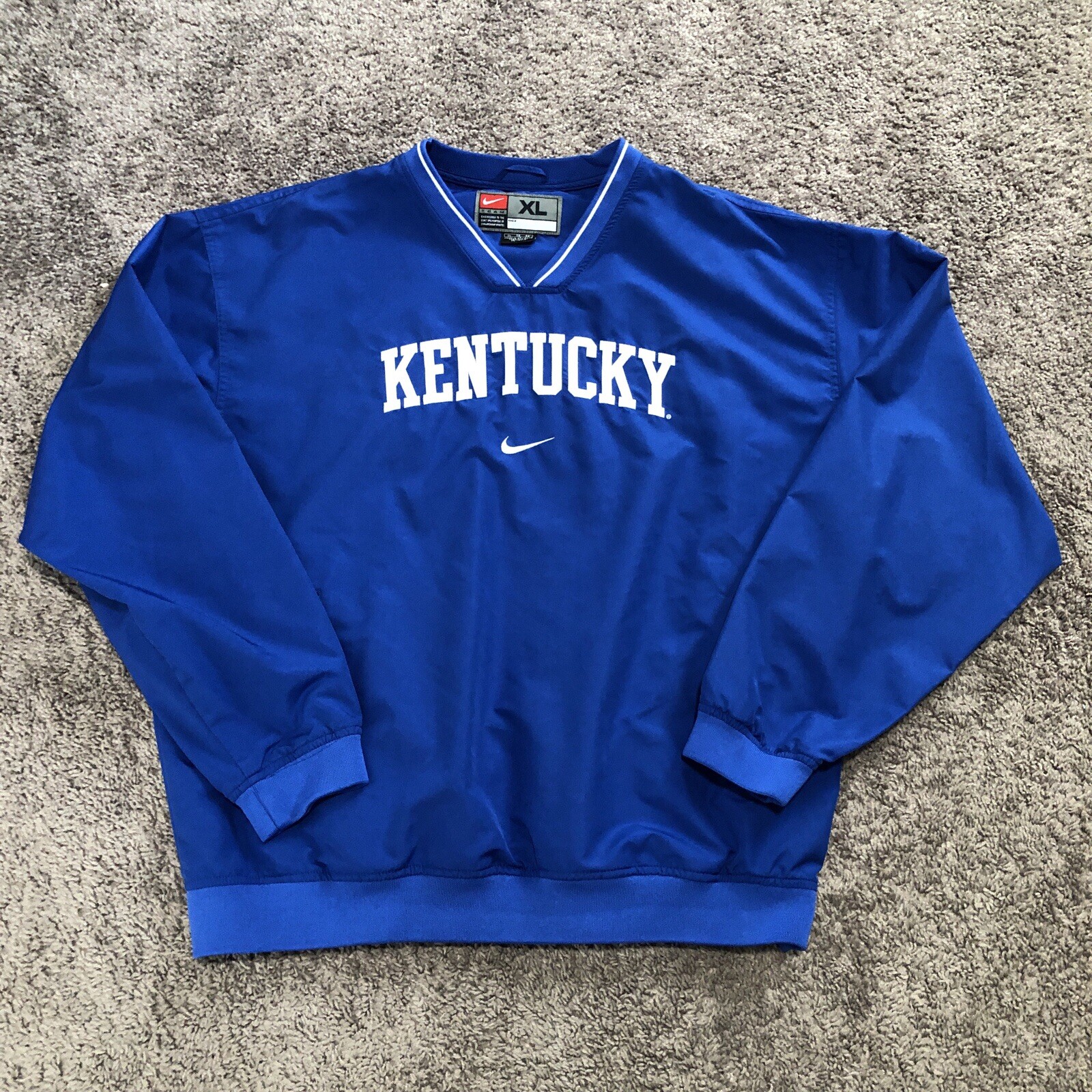 Vintage Y2K Nike Kentucky Wildcats Center Swoosh Pullover Windbreaker Jacket XL