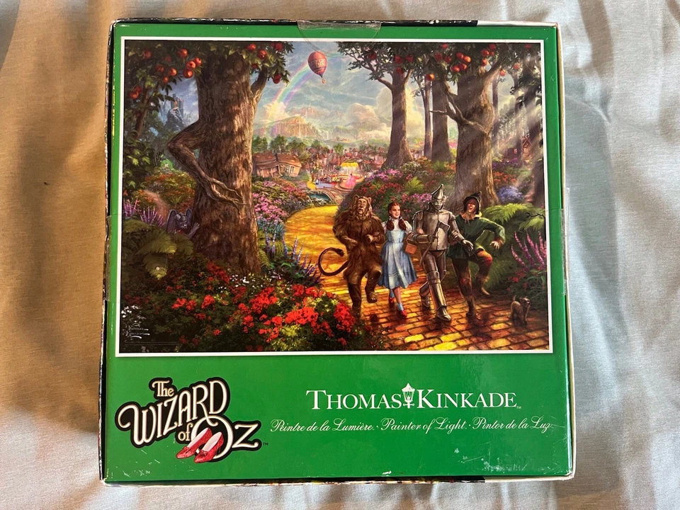 Rompecabezas de 1000 piezas Mago de Oz 75 aniversario Thomas Kinkade 26,6 X 19 Foto 2 de 4