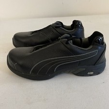 Puma Safety Shoes 642855 Work Shoe Steel Toe Size 6.5 Black Very Lightly Used