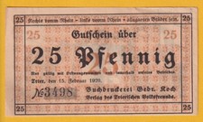 Trier -Buchdruckerei Gebr. Koch- 25 Pf. vom 15.02.1920 (L 1309 a.2)