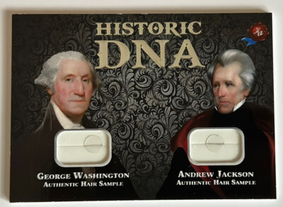 2021 Historic Dual DNA: George Washington & Andrew Jackson 1/37 Hair Sample