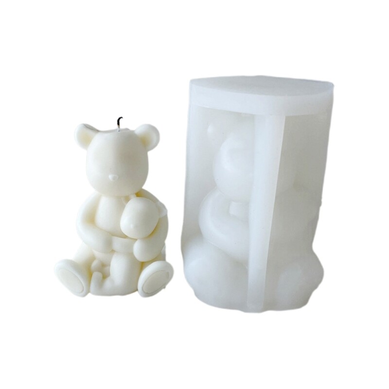 Bear Silicone Mold Aromatherapy Making Mold 3D Bear Resin Molds