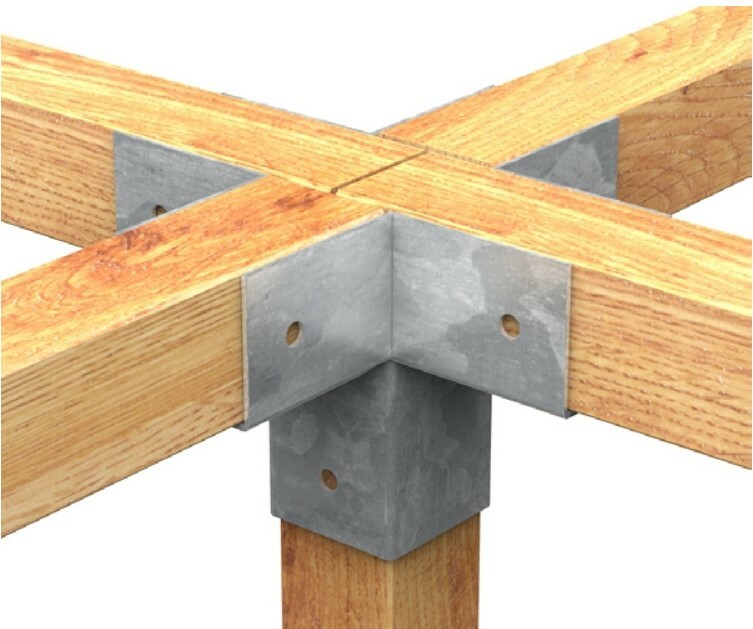 CONNETTORI PER TRAVI In Legno Con Inclinazione, Raccordo Giunti Per - Foto 4