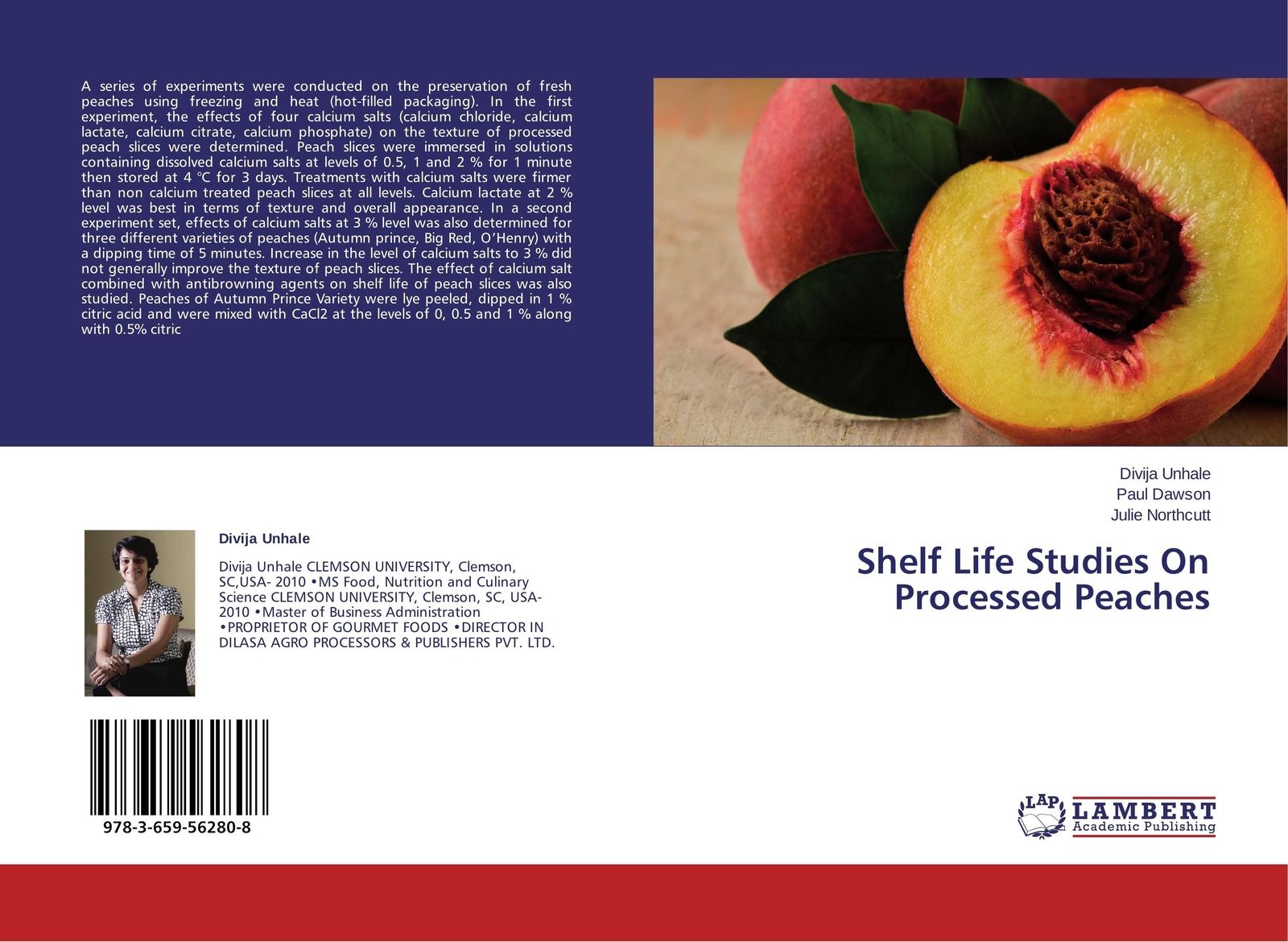 Thumbnail - Divija Unhale (u. A.) | Shelf Life Studies On Processed Peaches |