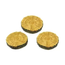 Miniature Dollhouse Fairy Garden S/3 Tree Stump Stepping Stones - Buy 3 Save $5