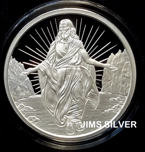 2024 Silver Shield ENLIGHTENED CHRIST 1 oz Silver PROOF w/ COA & BOX! 446 Made!