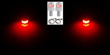 Pair Red Led License Plate Light Fasteners Bolts - Universal Car Truck Hot Rod