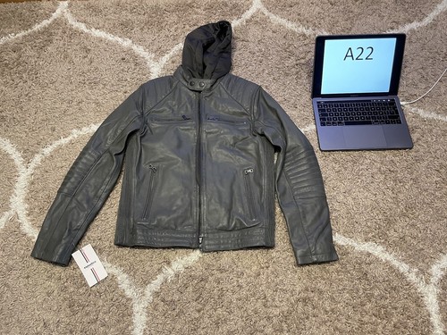 Blouson Cuir Helvetica Homme