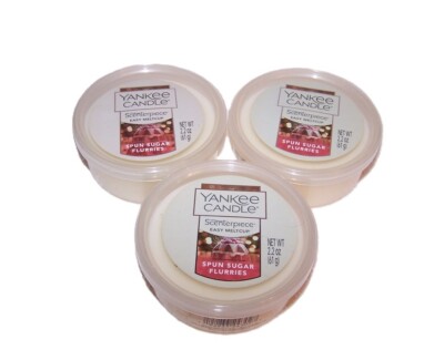Yankee Candle Spun Sugar Flurries Scenterpiece Meltcup - Lot of 3