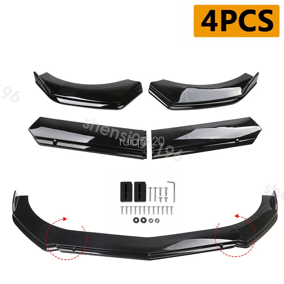 For Mercedes Benz S500 Front Bumper Lip Splitter Sport Spoiler Gloss Wide Body Foto 2 de 4