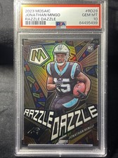 2023 Mosaic Razzle Dazzle Jonathan Mingo SSP RC Rookie Panthers Gem MT 10.