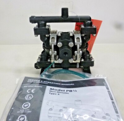NEW SANDPIPER PB 1/4,TS4CA. Double Diaphragm Pump,5 gpm Max. Flow