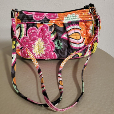 Vera Bradley small cross body purse 'Ziggy Zinnia' retired 2015 - NICE!