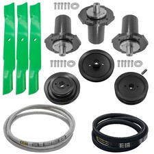 60" Deck Spindle Pulley Blade Belt Kit for Gravely 991038 991041 991055 991057