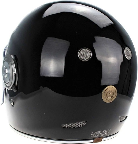 Viper F659 schwarz Vollgesicht Fiberglas klassischer Motorrad Motorradhelm - XL - Bild 5 von 6