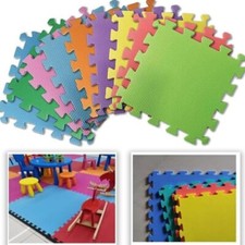 Kids PlayMats Soft Foam Interlocking Play Mats Outdoor Activity 18Pc