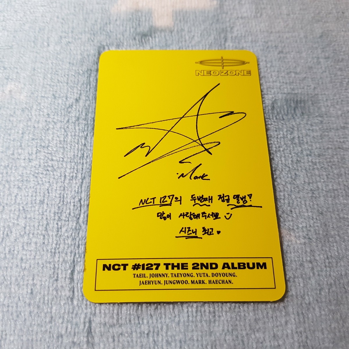 NCT127 2nd Full Album Neo Zone Hero Kick It Mark Type-A Photo Card