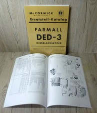 Mc Cormick Ersatzteilliste für Traktor DED-3 DED3 Farmall.
