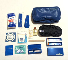 Vintage United Airlines Royal Pacific Service Items - Toiletries & Pouch Razor