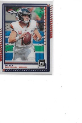 2025 Donruss Optic Bo Nix Denver Broncos Football Card #31