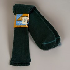VTG Socks Men's 80s Burlington Gold Cup Green 10-14 Acrylic USA Style 90s USA.