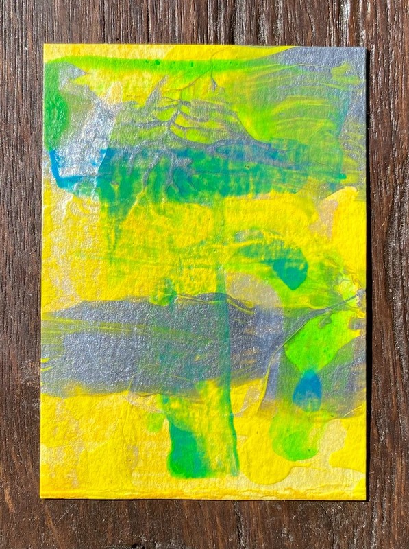 ACEO contemporary abstract original painting signed 513