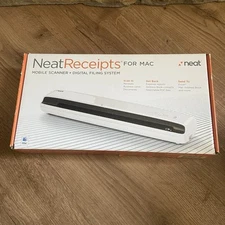 Neat Receipts For Mac Mobile Scanner Digital Filing System Software CD USB Cable