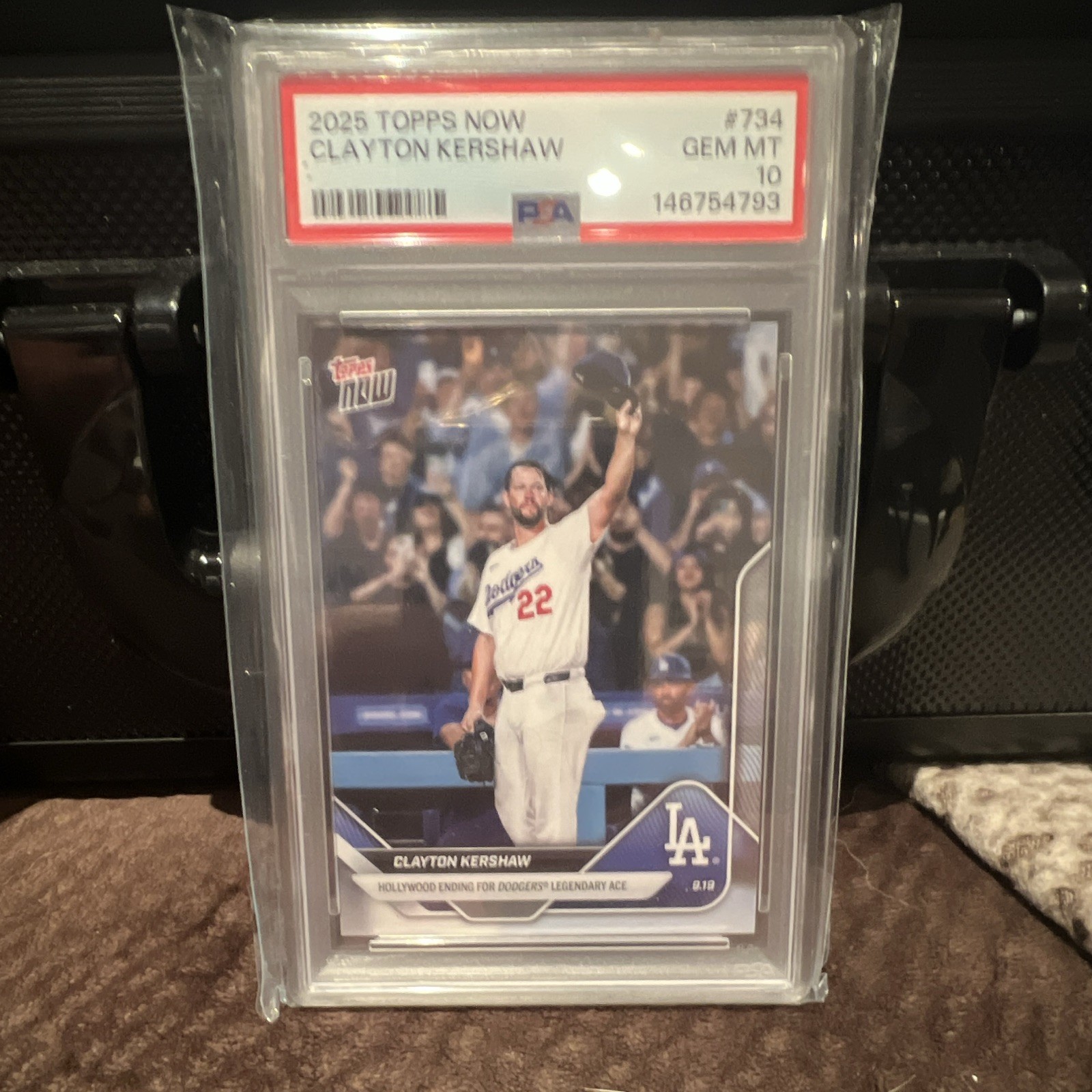 Topps 2025 Topps Now Clayton Kershaw Dodgers Baseball #734 /31753 PSA 10