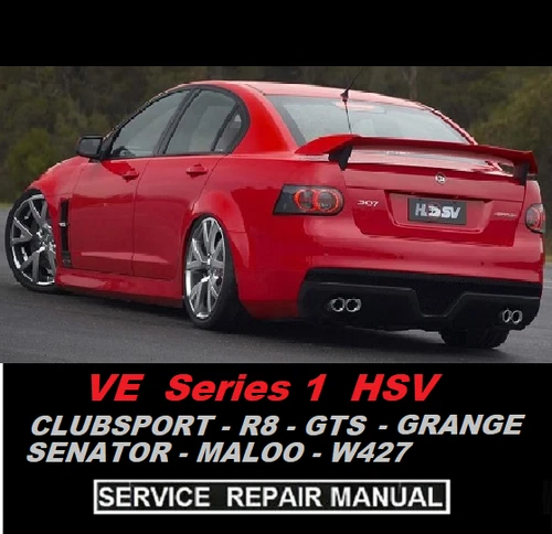 HOLDN VE HSV series 1 CLUBSPORT GTS R8 MALOO SENATOR FACTORY WORKSHOP MANUAL CD