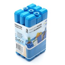 Freezer Pack 3 Refrigerant Filled Ice Block Food Dishwasher OK 15x8x2cm Coolbox
