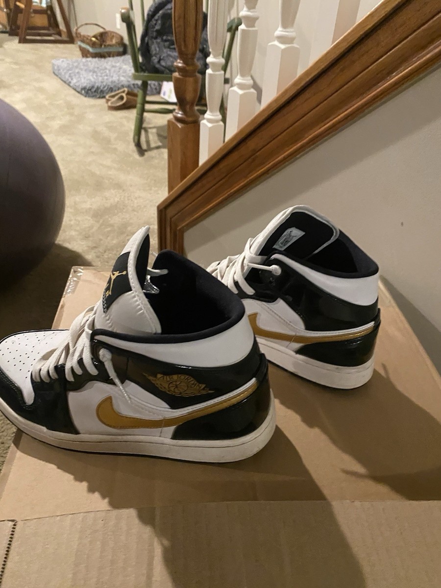 Shiny Gold White And Black Nike Shoes | eBay display picture 2