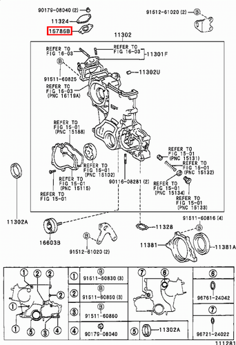 Genuine LandCruiser 80 Series 1FZ F Engine Coolant Thermostat Housing Gasket - Picture 3 of 5
