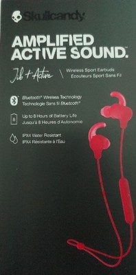 Skullcandy Jib+ active wireless sport earbuds -Red