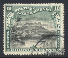 North Borneo 1897 18c SG108 used Cat &pound;80