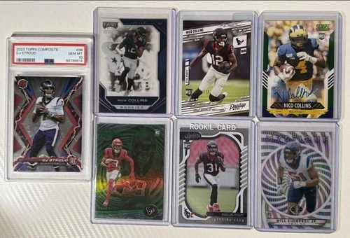 Nico Collins Rookie RC Auto 2021 Score - PSA 10 CJ Stroud 2023 Topps Composite