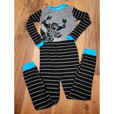 Marvel Avengers Boys Size 10 2-Piece Pajama Set Wakanda Stripe Loungewear 4044